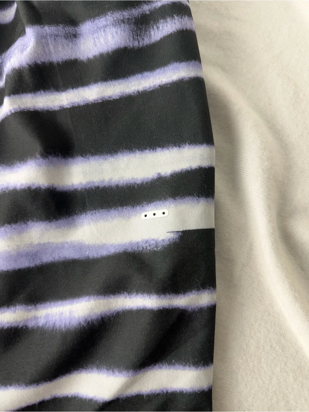 lululemon athletica Black and White Striped Men’s Swim Trunks